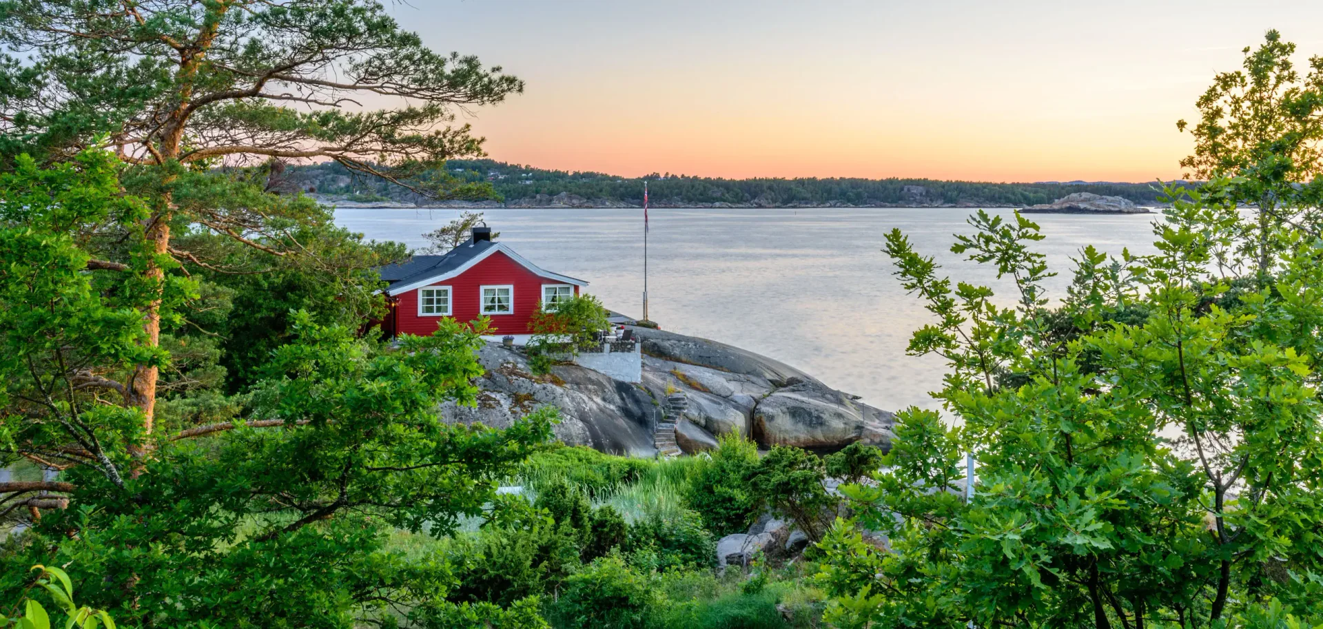 Sandefjord port și malul apei din Vestfold, Norvegia