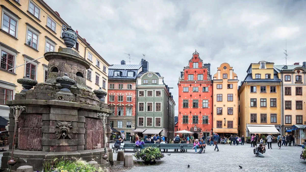 Stockholm oraș vechi, malul mării și insule din Suedia
