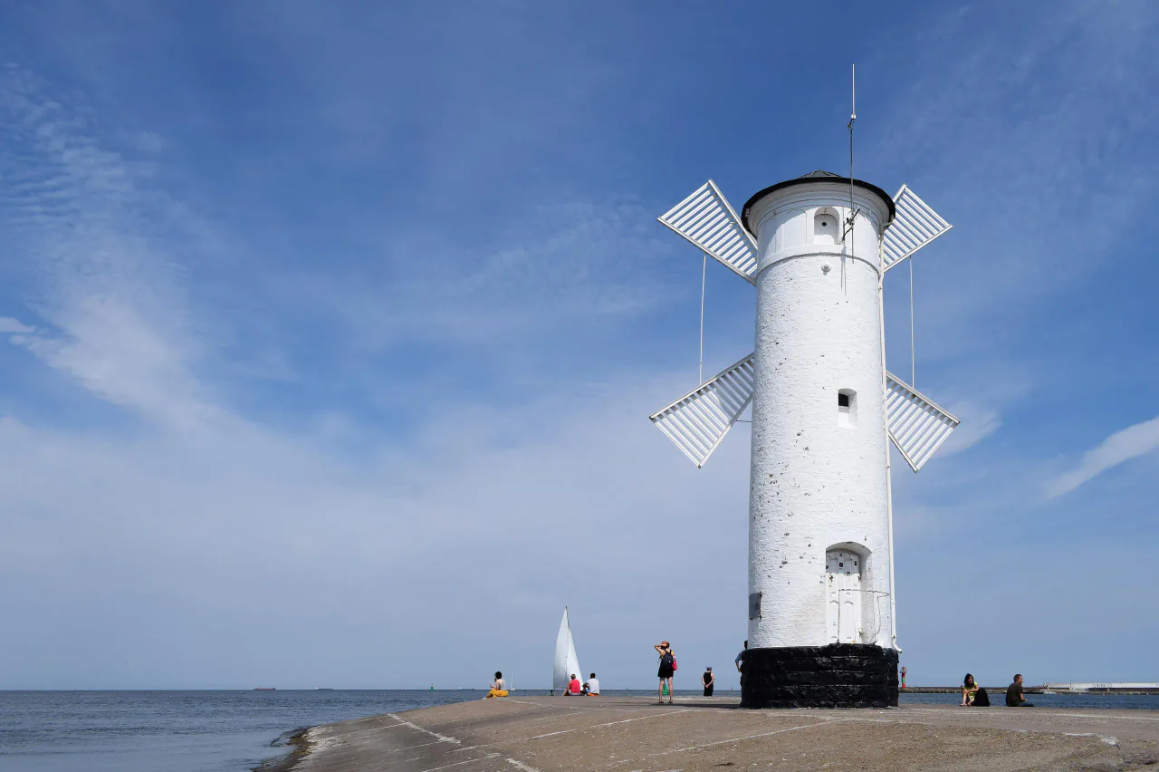 Świnoujście Port de feriboturi și coasta baltică din Polonia