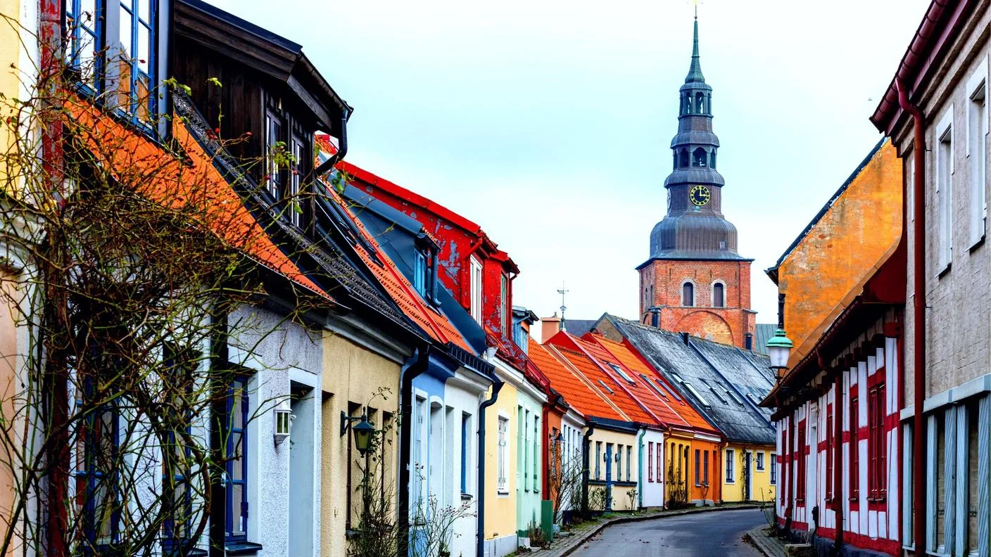 Ystad Orașul vechi, portul și coasta de sud a Suediei