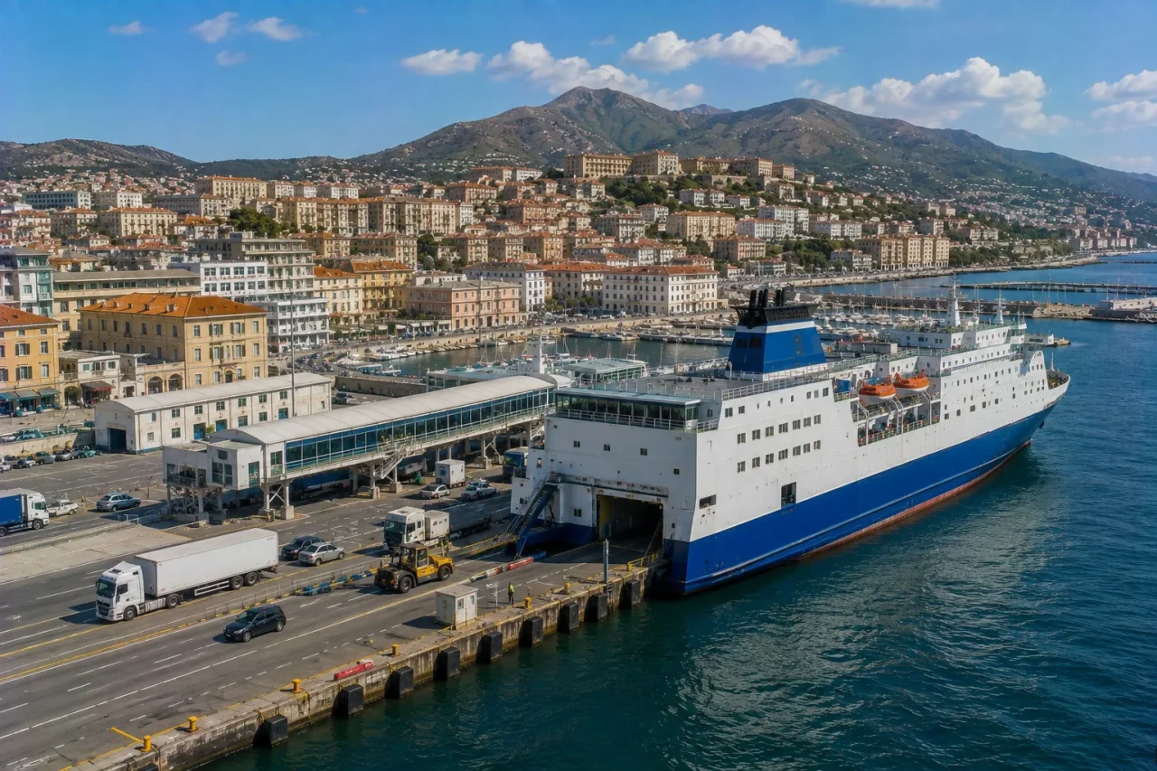 Bastia Port de feriboturi și terminal de feriboturi pentru pasageri din Corsica