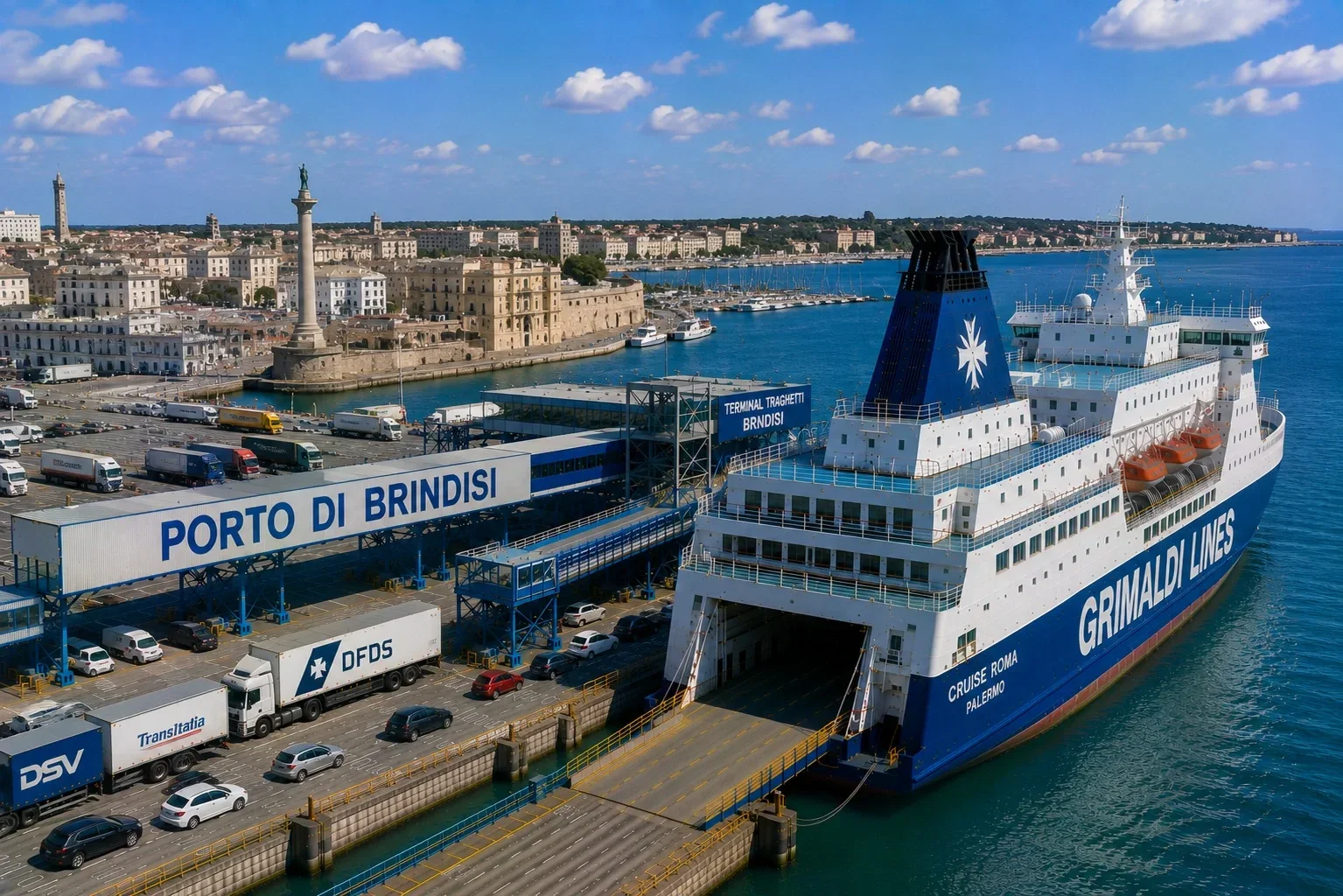 Brindisi Port de feriboturi de pasageri de pe coasta Adriaticii