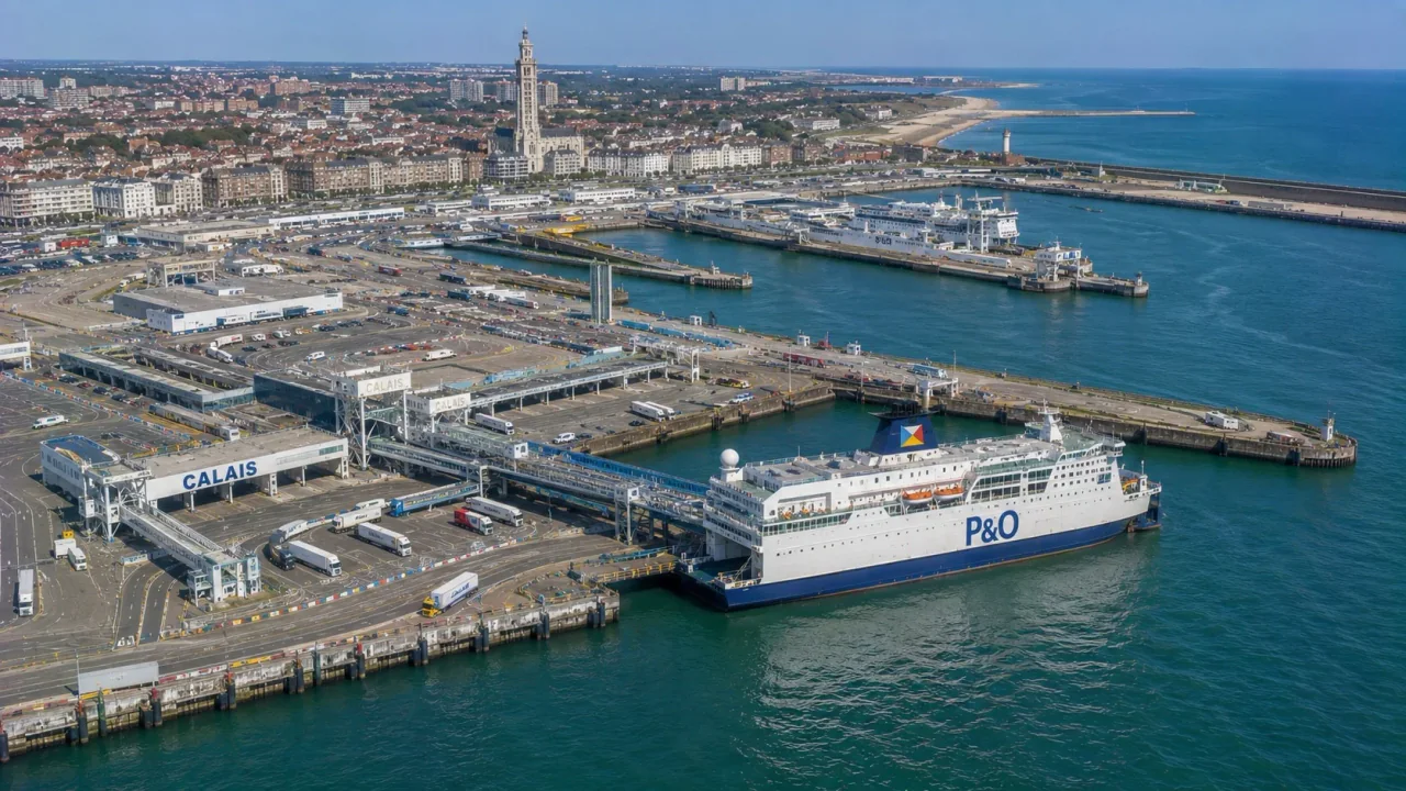Calais terminal de feriboturi pentru pasageri și vehicule din nordul Franței
