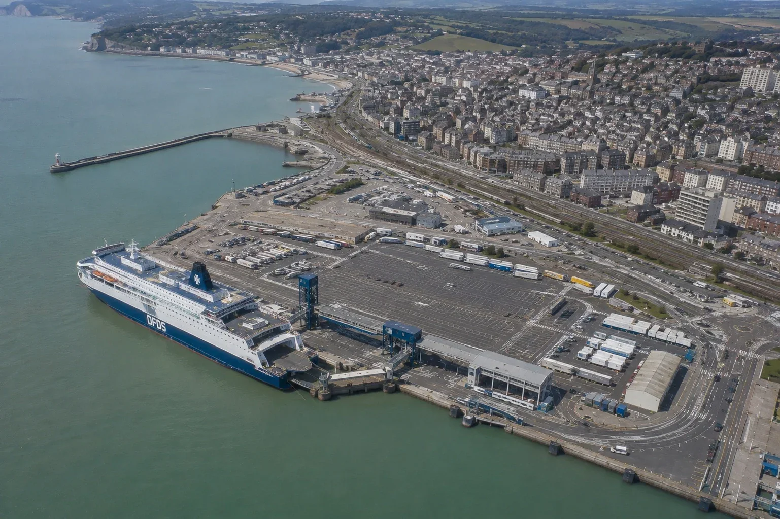 Dieppe Terminalul de feriboturi de pasageri Transmanche din Normandia