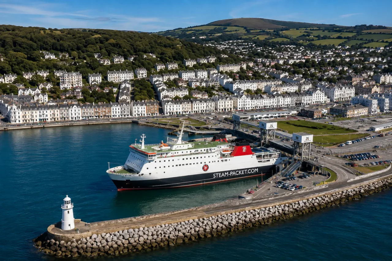 Douglas Terminal maritim și portul de pe Insula Man