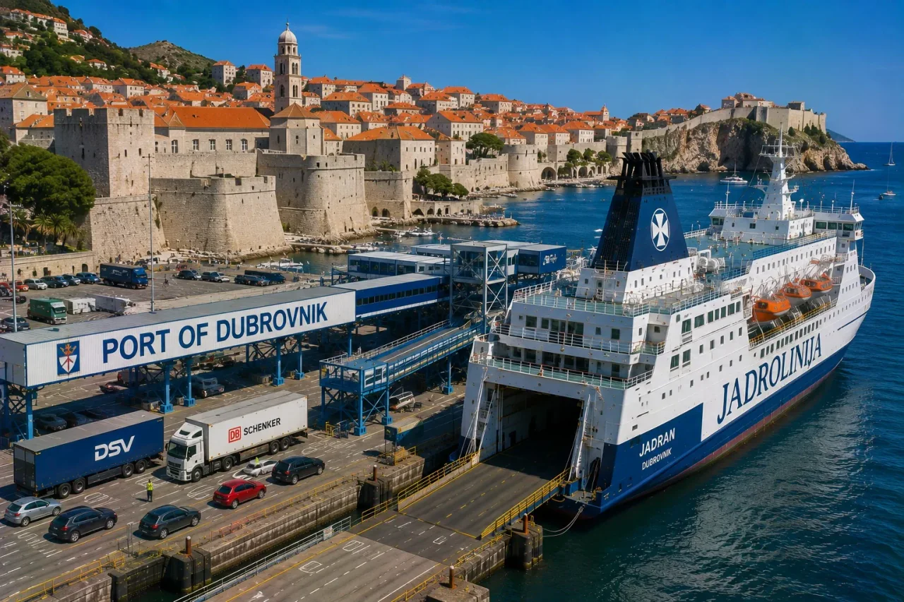 Port de feriboturi pentru pasageri Gruž din Dubrovnik, Croația