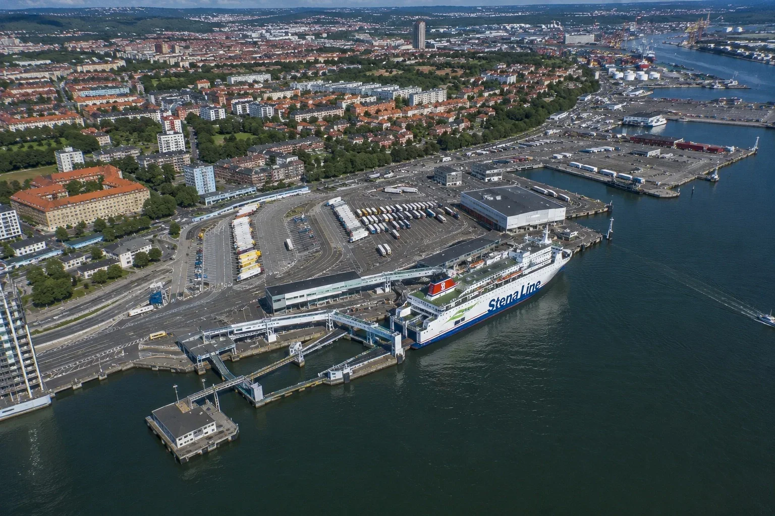 Terminalul de feriboturi de pasageri Stena Line din Gothenburg, Suedia