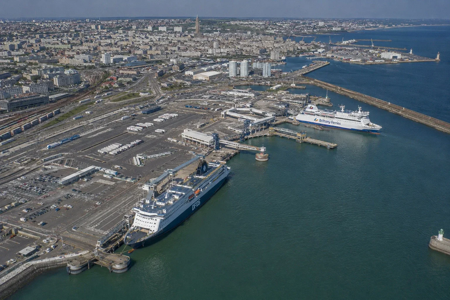 Terminalul de pasageri Brittany Ferries la Le Havre, Normandia
