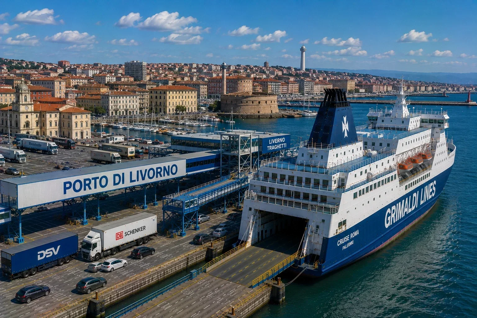 Livorno port de feriboturi din Toscana