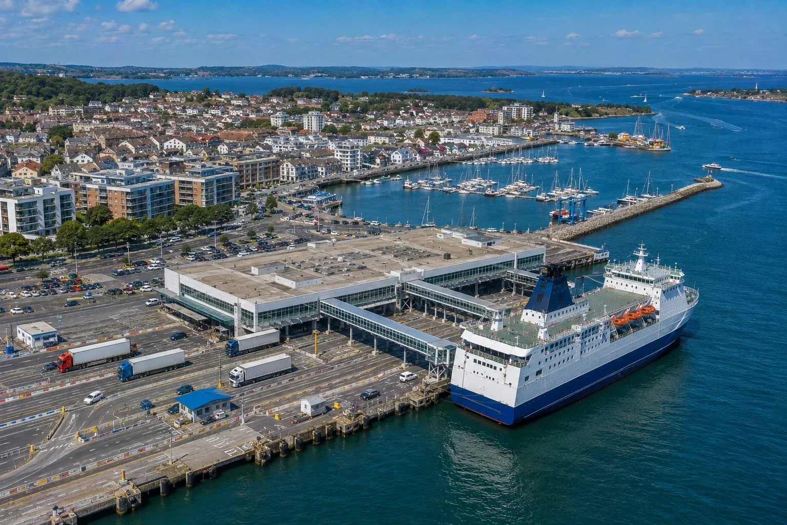 Port de feriboturi Poole din Dorset