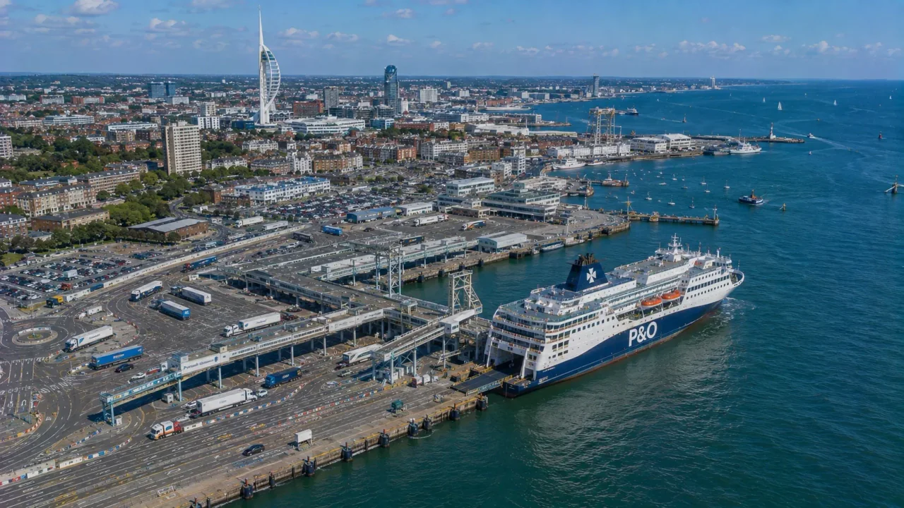 Portsmouth Portul pe malul apei și terminalele de feriboturi