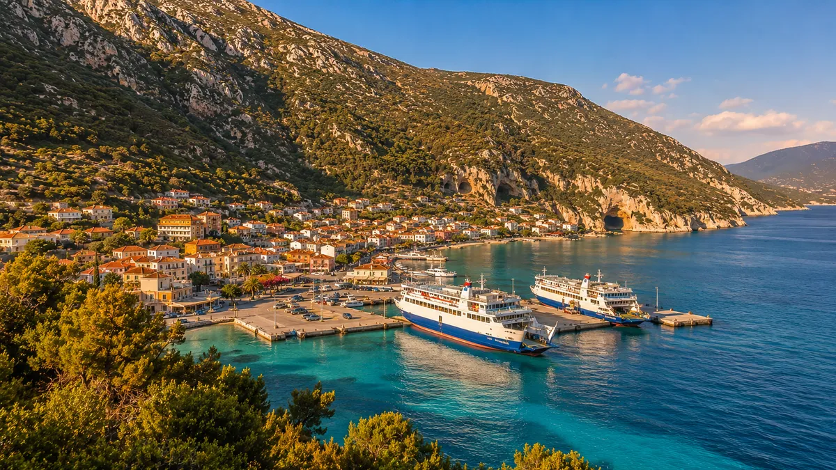 Port de feriboturi Sami din Kefalonia