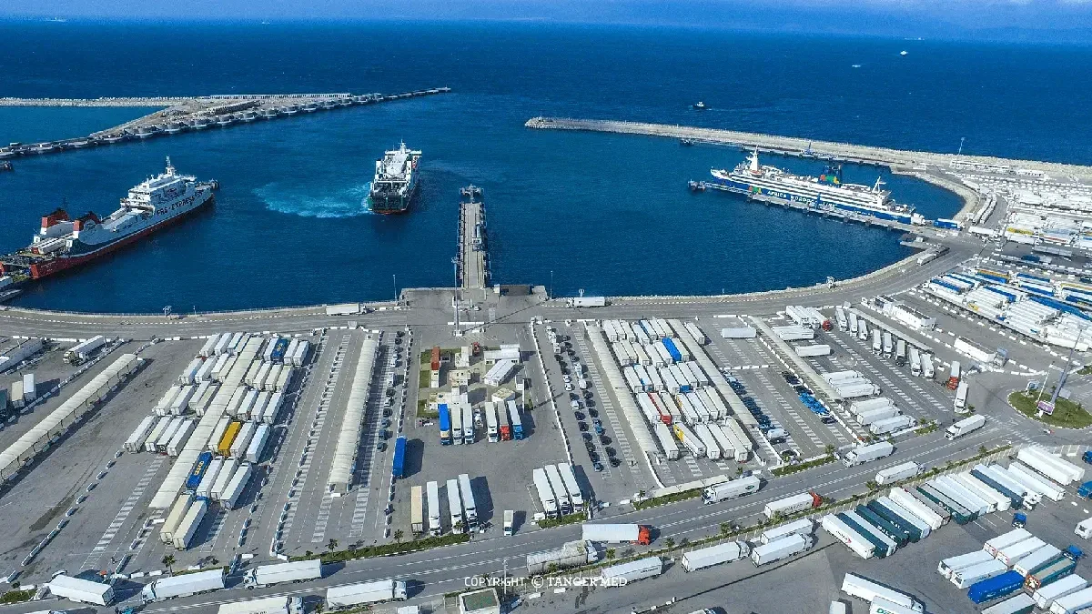 Port de feriboturi Tangier Med din Maroc