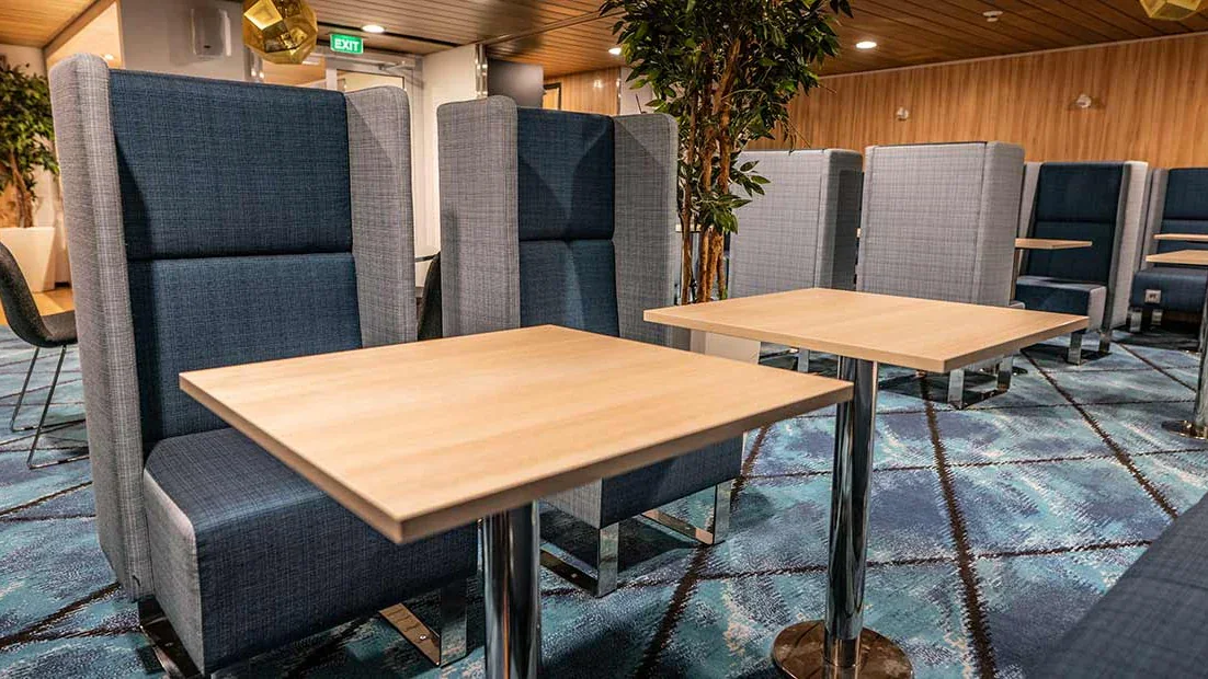 Lounge pentru pasageri la bordul Eckerö Line